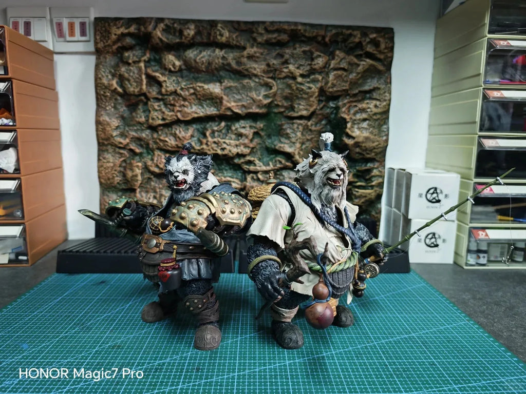 In Stock Jiang Meng FuRay Planet MU-FP005 MU-FP006 1/12 Yin Yang Duo Animal Panda Brothers Full Set  Action Figures Model Toys