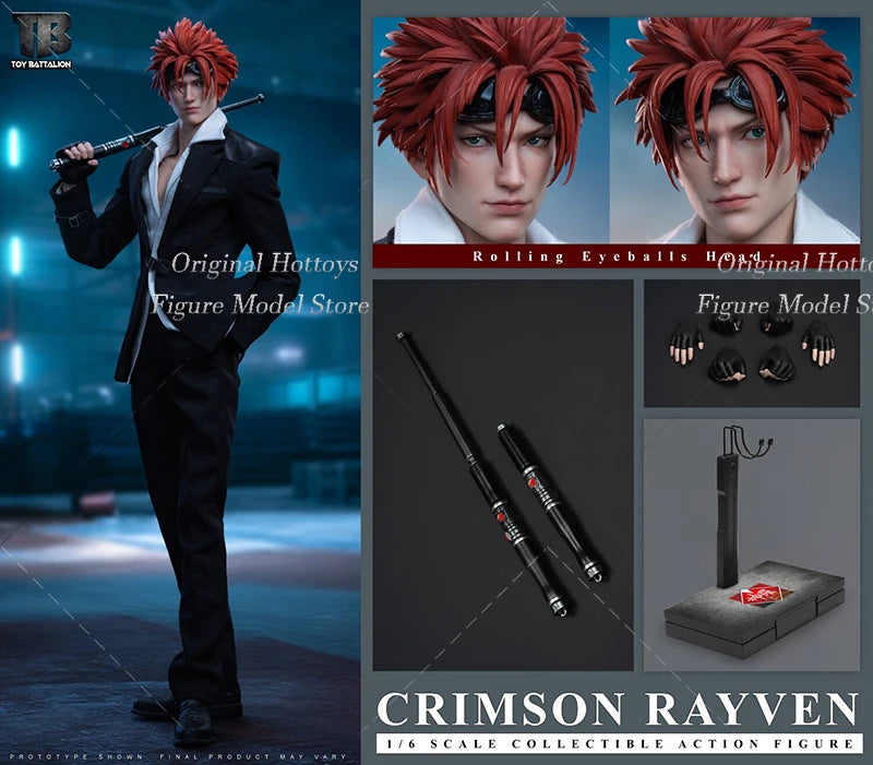 In Stock TOYS BATTALION TB029 1/6 Scale Male Soldier Crimson Rayven Full Set 12-inches Action Figure Model Gifts Collection