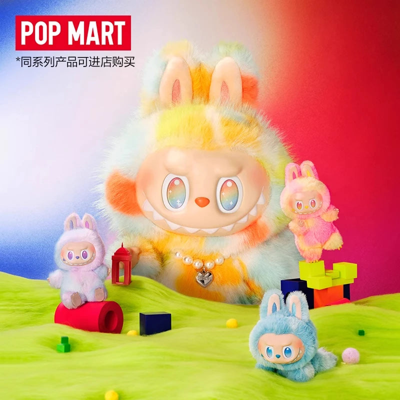 New POP MART Official Port Authentic Labubu Front High Energy Rock Vinyl Plush Doll Surprise Holiday Gift Collection Ornament
