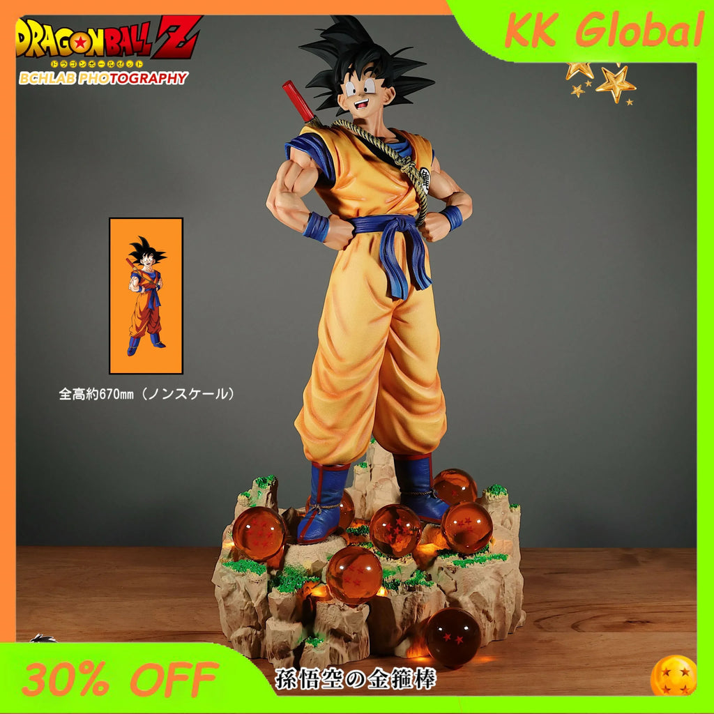 70 cm Die neue Dragon Ball Anime-Figur Super Saiyajin Son Goku Dream Actionfigur Statue Sammlung Ornamente PVC Modell Geschenkspielzeug