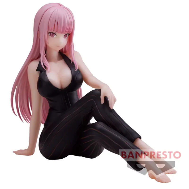 Bandai Original Banpresto Relax Time Hololive Mori Calliope Channel Office Style Anime Figure Model Collectible Toys