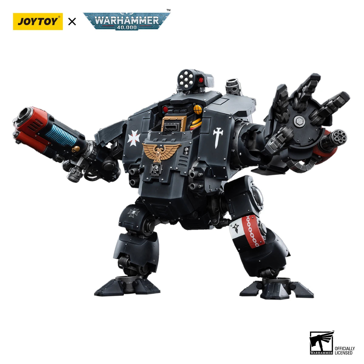 JOYTOY Warhammer 40K 1/18 Actionfigur Black Templars Redemptor Dreadnought Mech Anime Figuren Spielzeug