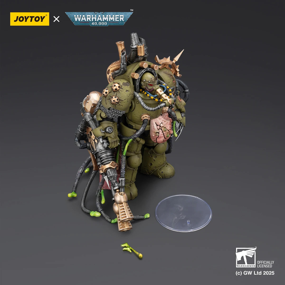 JOYTOY Warhammer 40K 1/18 Scale Death Guard Lord of Virulence Foul Blightspawn Action Figure Model Dolls Toys for Collection