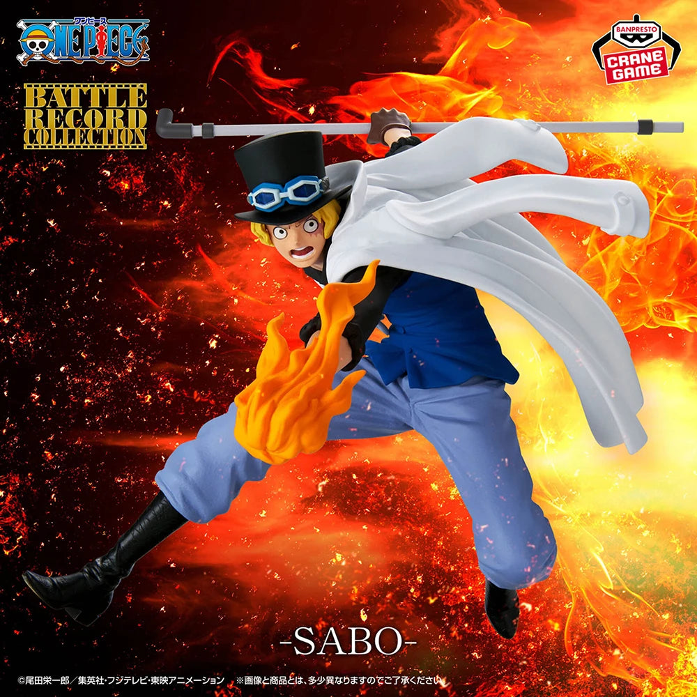 100 % Original Bandai Spirits BANPRESTO Battle Record Collection One Piece Sabo Modellspielzeug Collection Series Anime-Figur