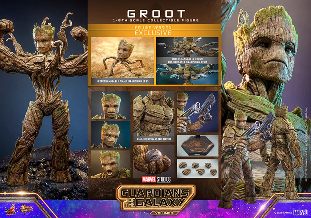 【MT】Hot Toys MMS706 MMS707 Marvel Guardians of The Galaxy 3 Groot 1/6 Scale Collectible Doll Movie Character Model Toy Gift