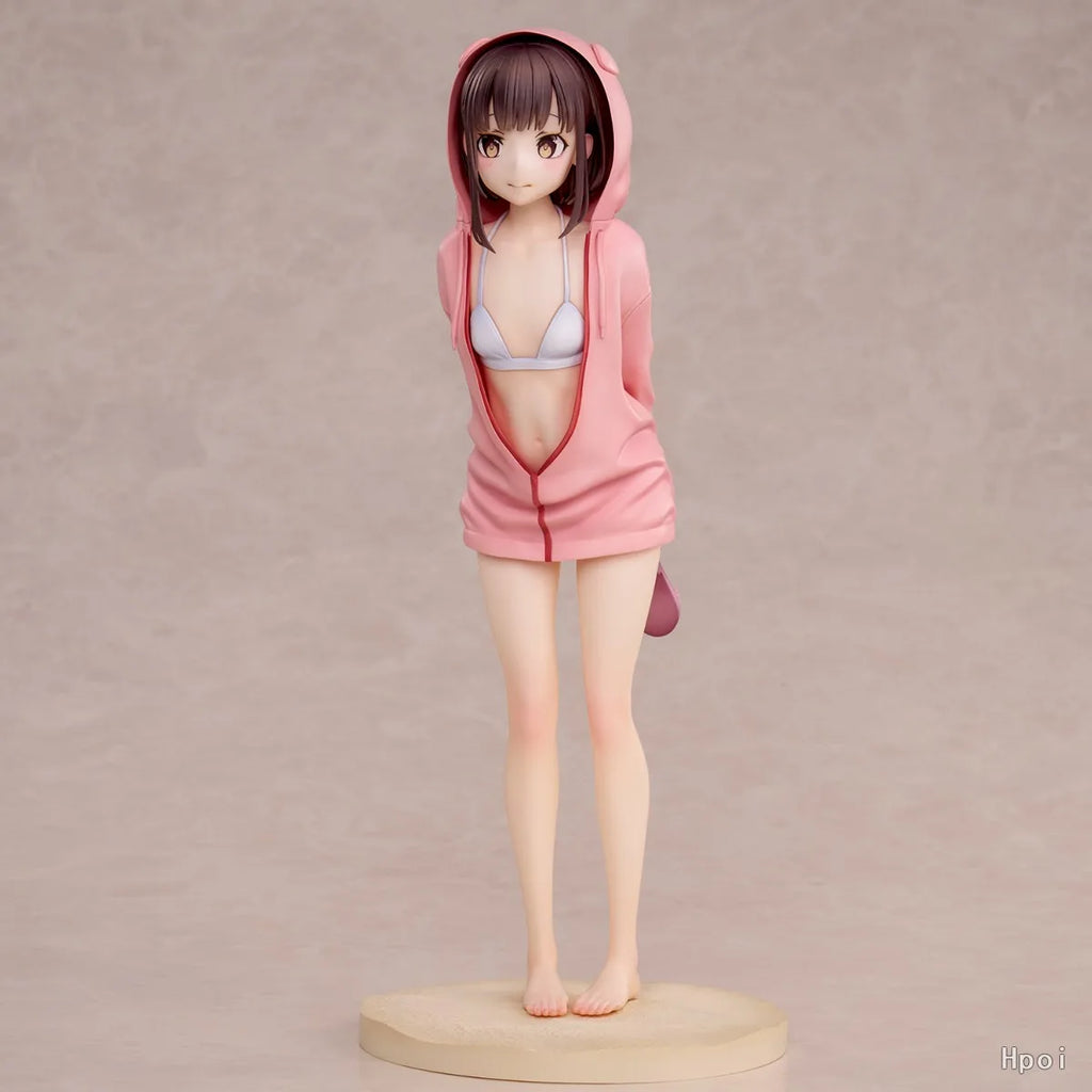 ++In Stock Original UnionCreative Swimsuit Hoodie Misaki 26CM PVC Base with Anime Detachable Model Figure Girl Doll Collection
