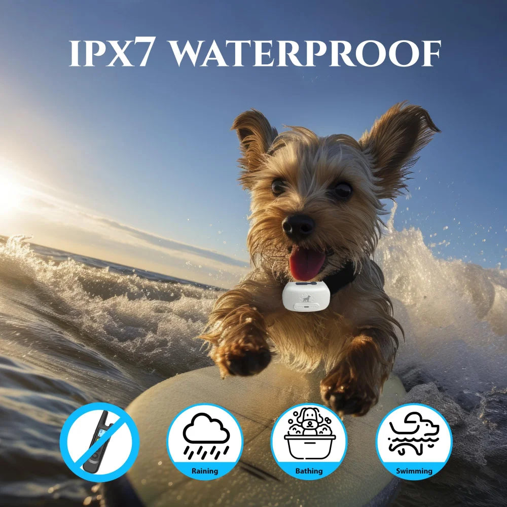 Ferngesteuertes Hundeerziehungssystem mit Antibell-Funktion, tragbares 2-in-1-Funk-Elektrozaunsystem für Hunde inklusive wasserdichtem Ladegerät