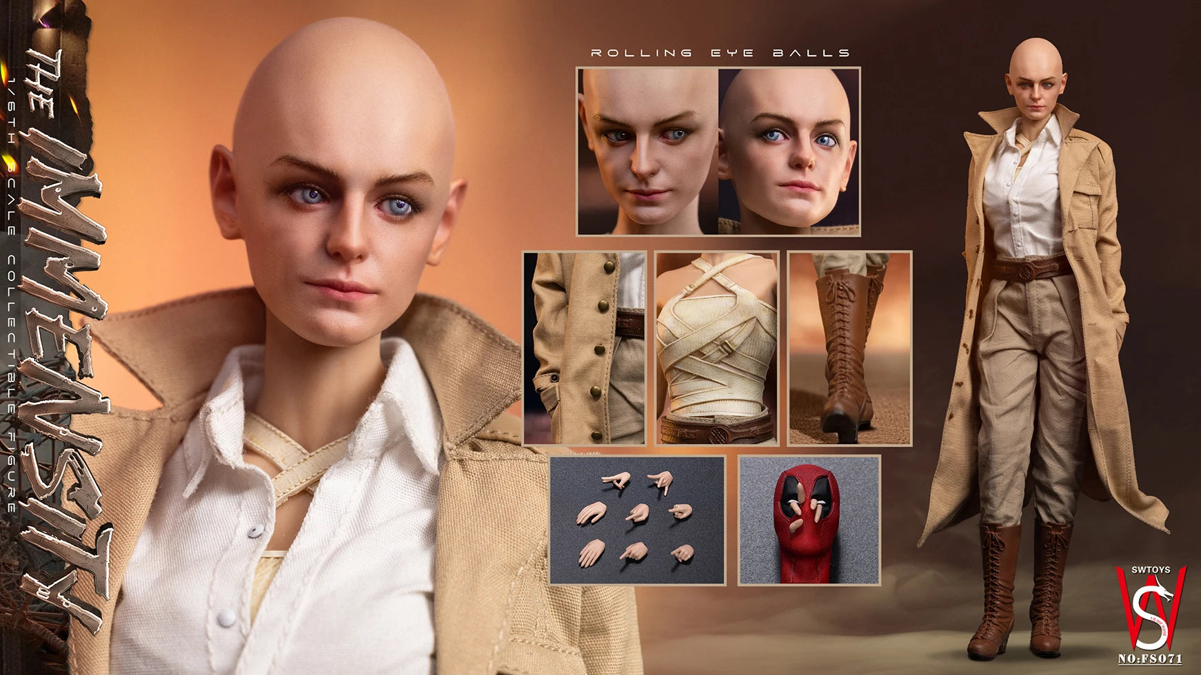 In Stock Original SWTOYS FS071 Deadpool & Wolverine Mind Controller 1/6 Scale Action Figure 12inch Full Set Model Toys