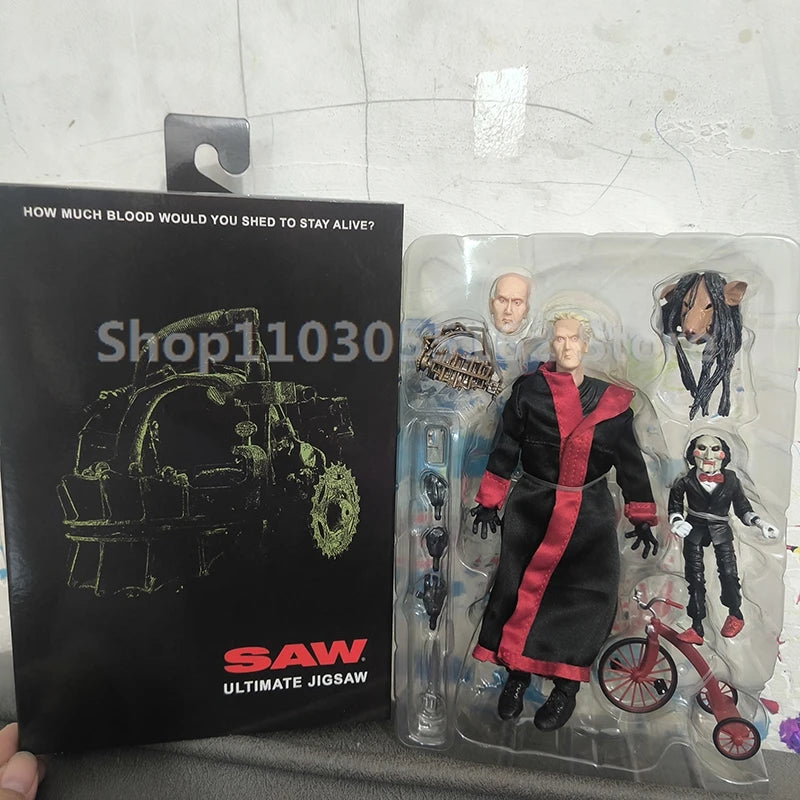 Neca Toys Figure Saw Jigsaw Red Robe Action Figure Black Robe GK Statue Manga Deluxe Figure Anime Collection Model Birthday Gift