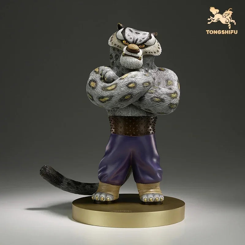 Copper Craft Chinese Cartoon Film KungFuPanda Animal Figurines Tai Lung Sculptures Statue Ornament Desktop Decor Art Collection