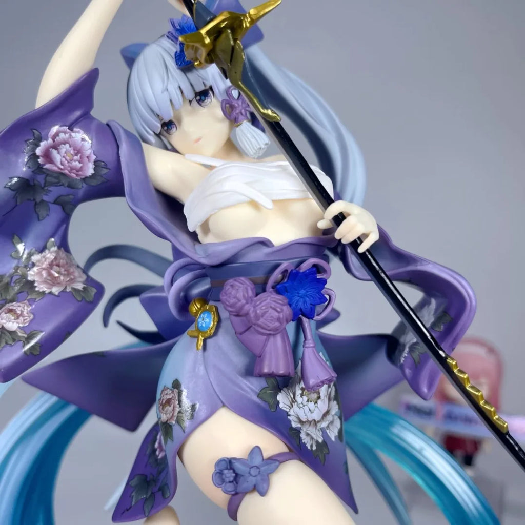 Genshin Impact Ayaka Anime Figure Sexy Girl Action Figures Kamisato Ayaka Clothing Removable Figurine Collection Doll Model Gift