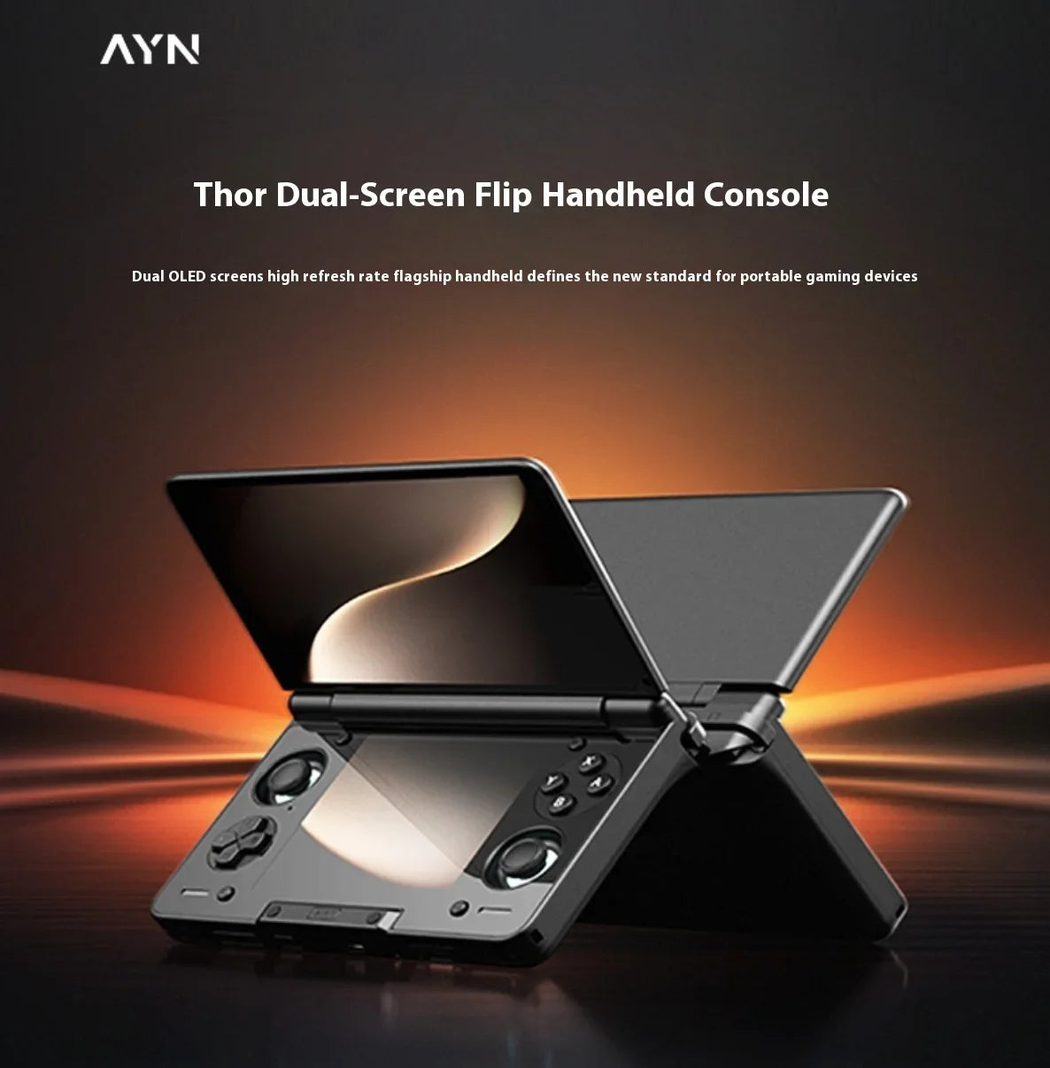 AYN Thor Game Console 6inch 1080P 120Hz AMOLED Screen 6000mAh Portable Android Handheld Console Dual Screen Flip Game Machine