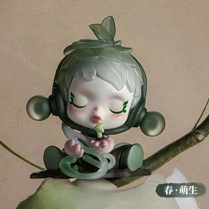 POP MART SKULLPANDA The Ink Plum Blossom Series Blind Box Mystery Box Guess Bag Toys Doll Cute Anime Figure Desktop Ornaments