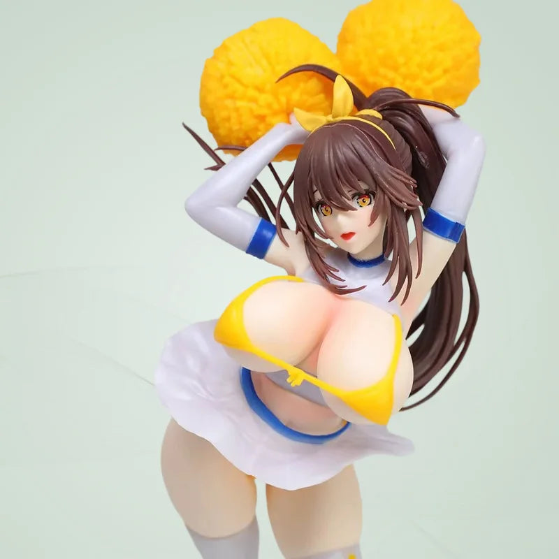 Anime Girl Figure Ornament, Cheerleader Standing Pose Anime Figure Model, Collectible Gift