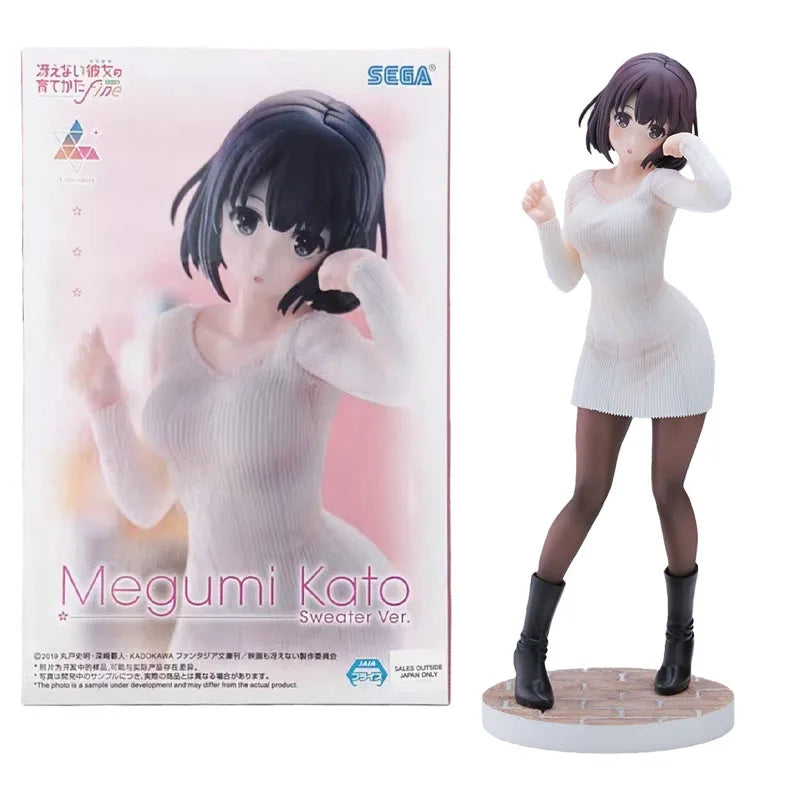 In Stock SEGA Genuine Luminasta Saekano: How To Raise A Boring Girlfriend Anime Character Kids Gift Collection Action Toys Model