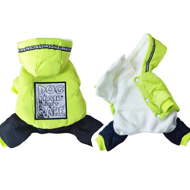 Mantel für kleine Hunde, gemütlicher, warmer Kapuzenpullover, Hundekleidung, warm, winddicht, schneefest, Overall, Welpenjacke für kaltes Wetter, Hundebekleidung