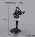 18CM Anime My Teen Romantische Komödie SNAFU Figur Yukinoshita Yukin Stand Animation Modell Spielzeug Geschenke Sammlung Dekoration PVC