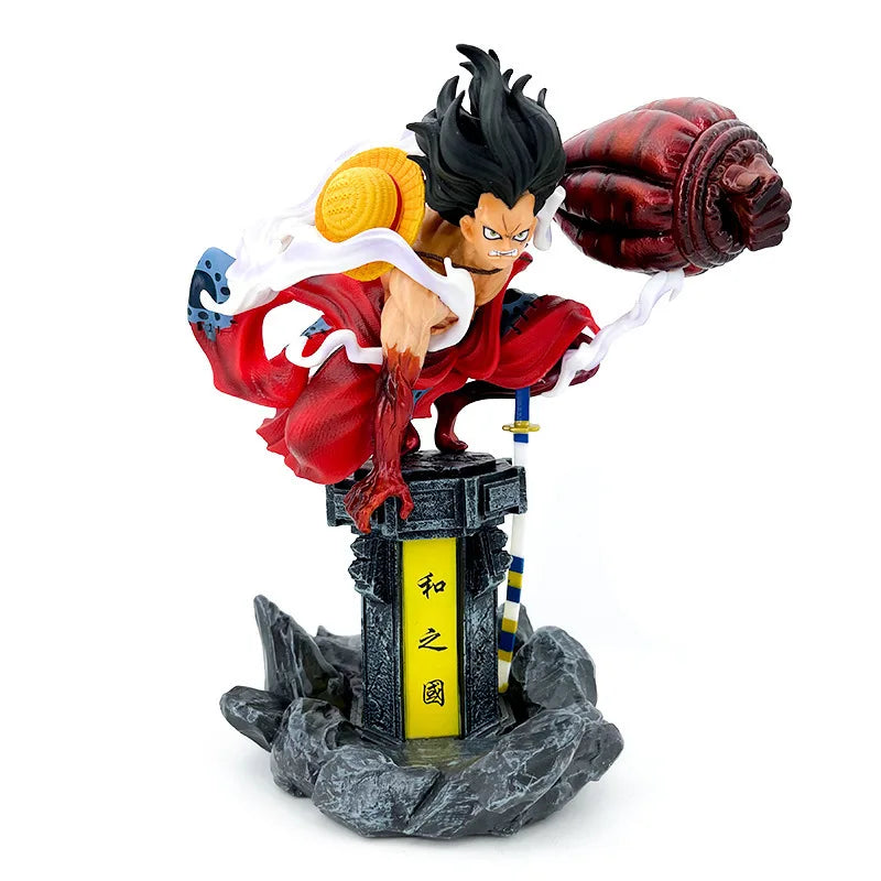 One Piece GK Anime Figur Modell Gear 4 Monkey D Luffy Actionfigur 24 cm Höhe Statue Sammlung Spielzeugpuppe Figma