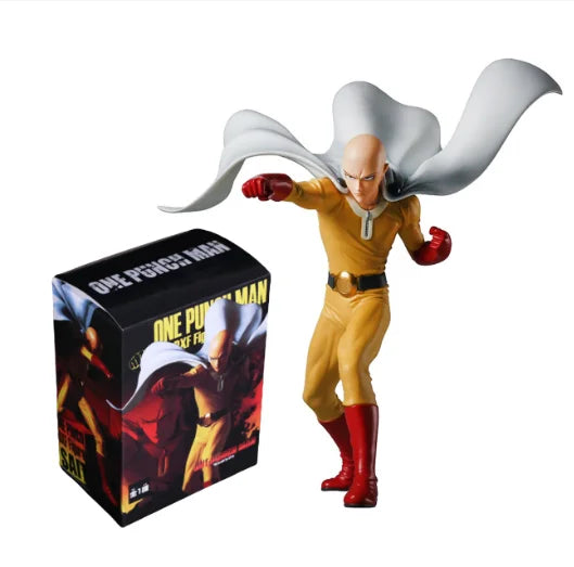 18CM Аниме Фигурка ONE PUNCH-MAN Фигура Плешив Сайтама Тацумаки Изправена Фигурка Модел Играчка Статична Колекция Настолни Орнаменти PVC