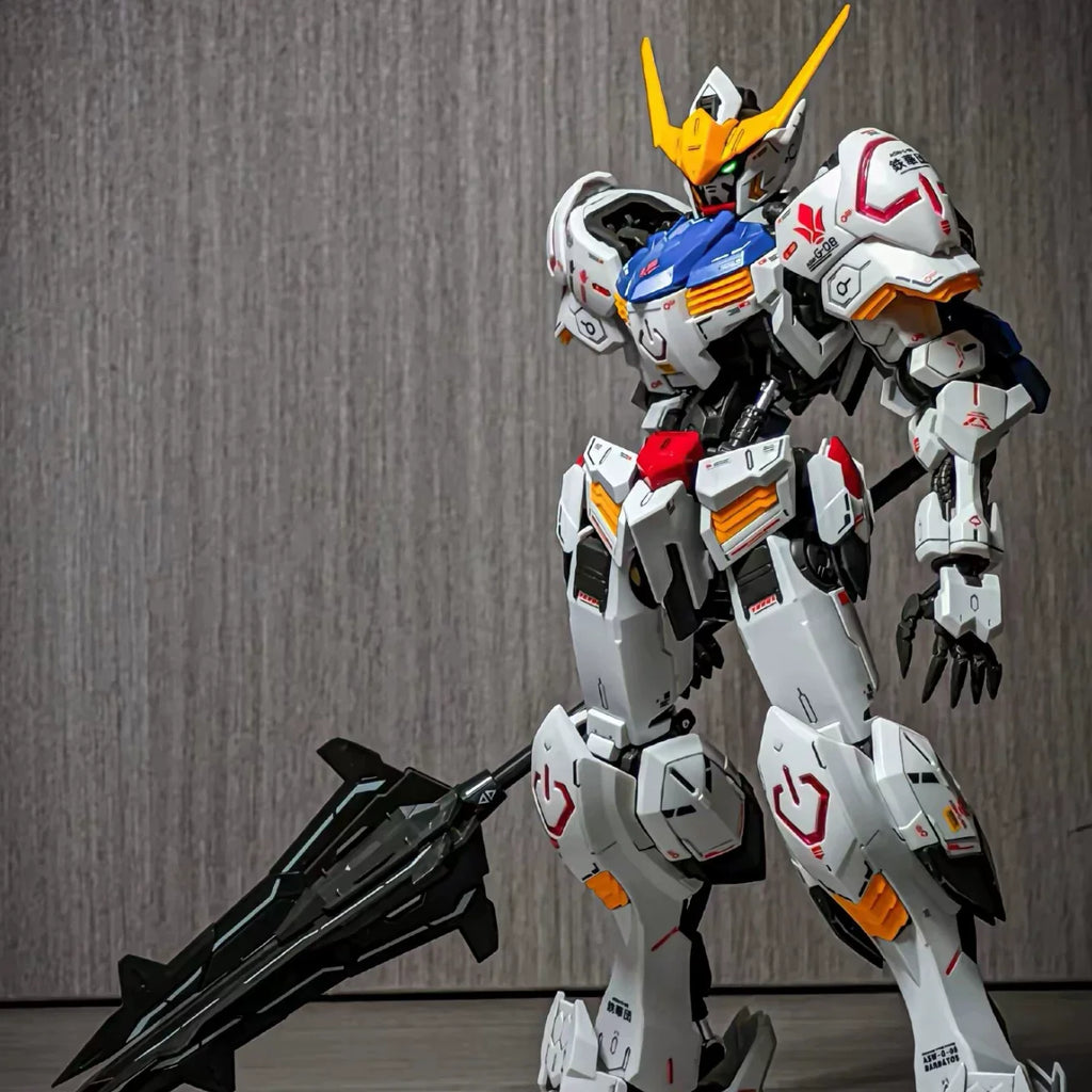 MG 1/100 Asw-G-08 Barbatos 4th Form Mecha Model Kit Assembly Action Figures With Water Decals Mobile Suit Surprise Gift Toys ﻿