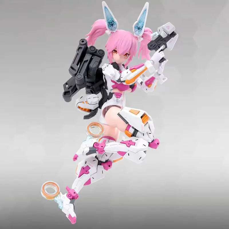 NUKE MATRIX Cyber Forest Fantasy Girls Rabbit Lirly Bell Mobile Suit Anime Action Figure Assembly Model Kits Gift Toys