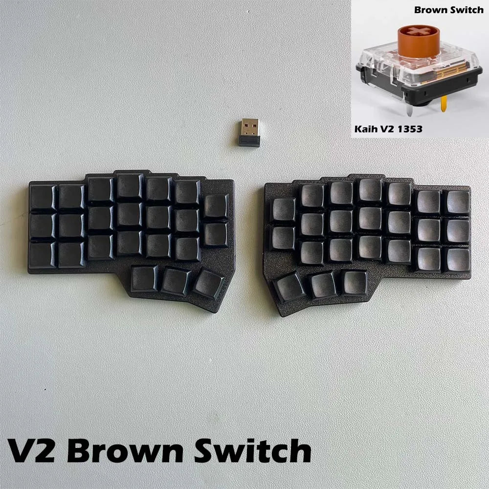 CHOC CORNE V4.1 Low Profile Ultrathin Split Mechanical Keyboard Hot-swap Kaih V1/V2 Switch 2.4G Wireless VIAL Programmable