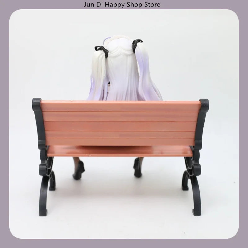 17.5cm Anime Girl Sitting on Chair Pose Anime Figure Model Statue Collection Desktop Decoration Ornament Toy Gift for Fans