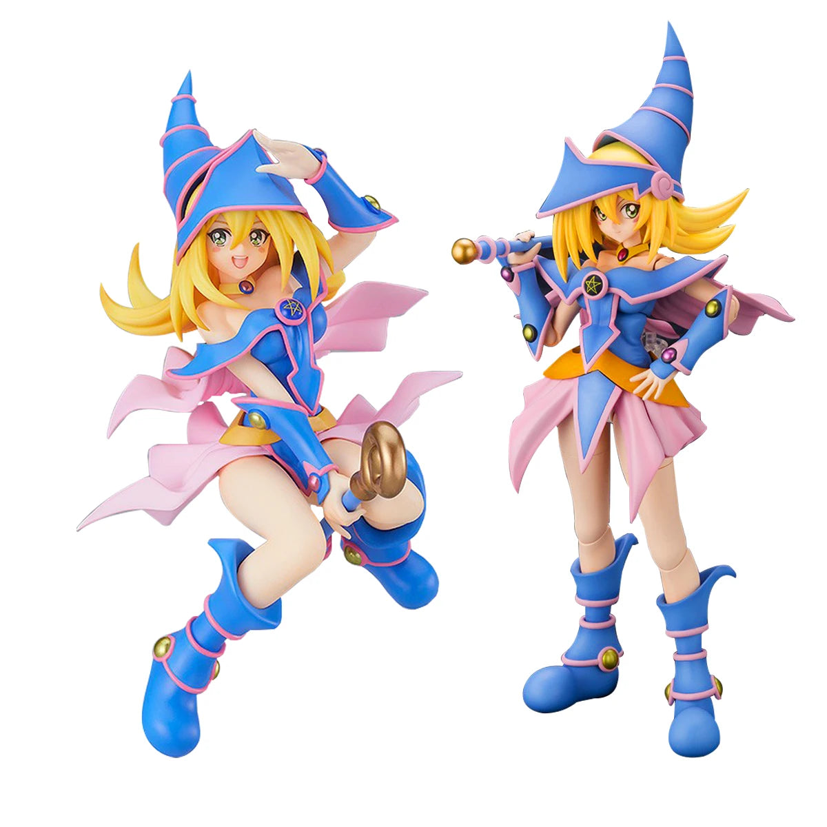 2Style Yu-Gi-Oh Figur Schwarzes Magiermädchen Yugi Muto Joey Wheeler Actionfigur Desktop-Modell Puppe Geschenksammlung 14CM