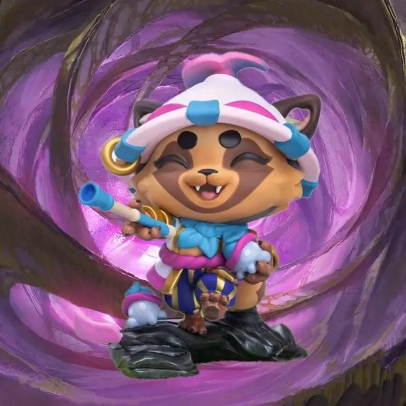 Spirit Blossom Teemo Figure Genuine Original Packaging Brand New（We don't have in-game icons to give away）
