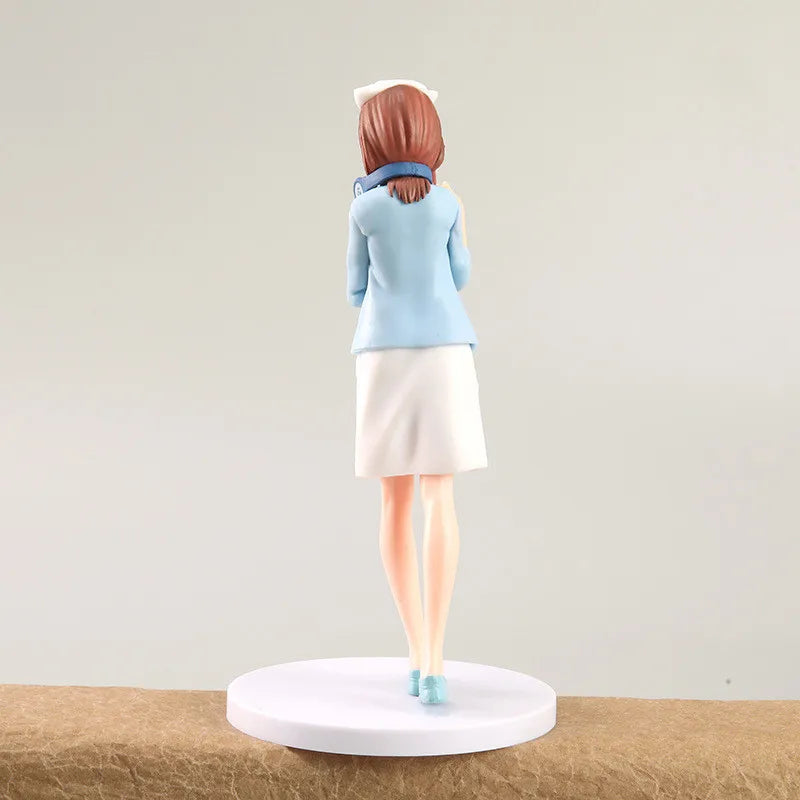 19CM Anime Nurse Nakano Miku Figure The Quintessential Quintuplets Figure Outfit Dress Up Model Cosplay Model Toy Doll Figuine