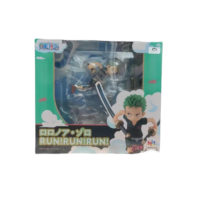 Genuine ONE PIECE Anime Figure Childhood Roronoa Zoro Run Action Figure Toys for Kids Gift Collectible Model Ornaments