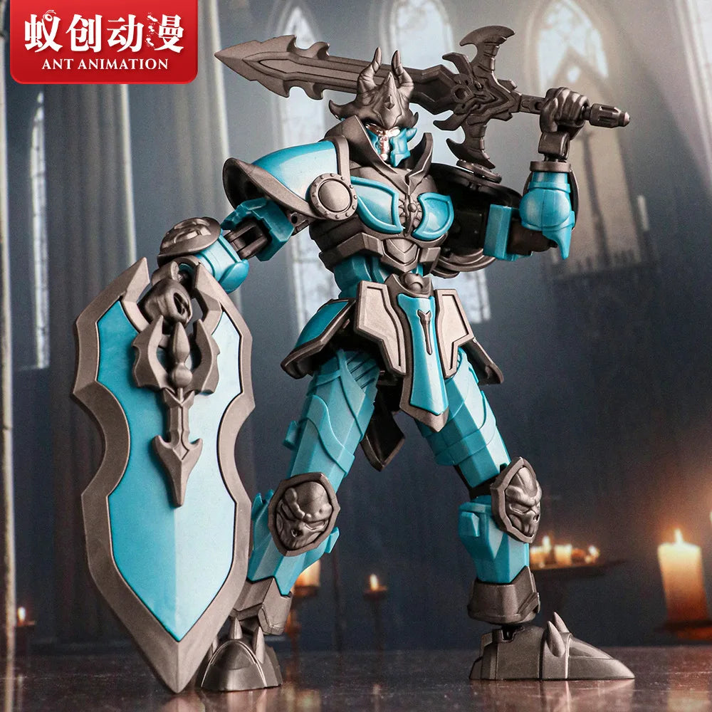 Lucky 13 Multi Joint Action Figure Knight Justice Shield Mecha Toy Model Robot Doll Gift for Boys