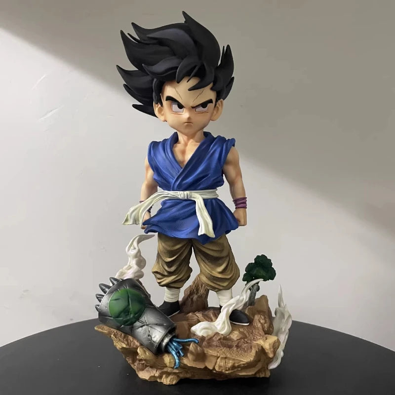 26cm Anime Figure Dragon Ball GT Kid Son Goku Action Figure Double Headed Statue PVC Model Collect Doll Toy Desktop Decor Gifts