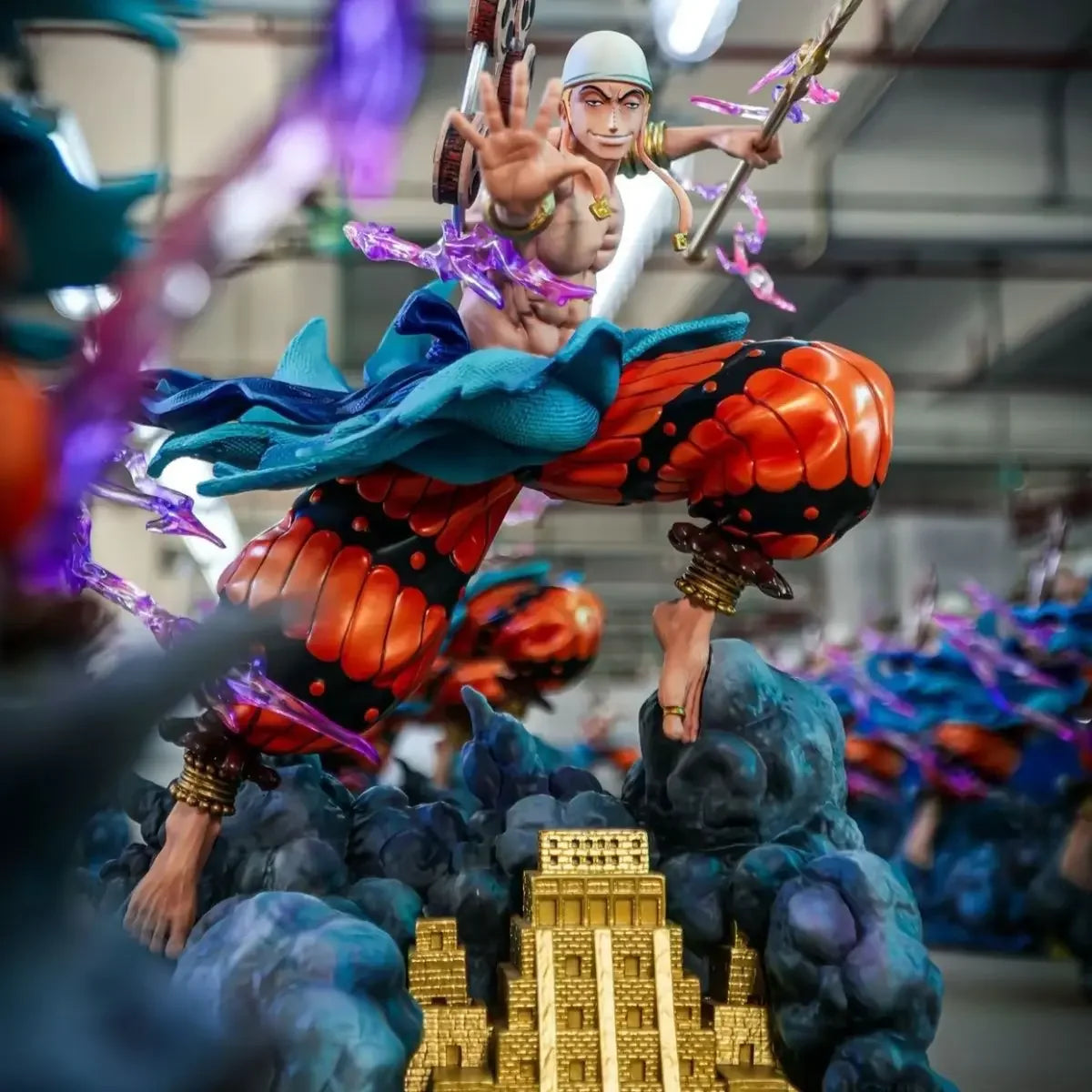 NEW IN STOCK JT toys 29cm ONE PIECE Anime Figures Enel Figures PVC Statue Model collection Room decoration Birthday Gifts Toys