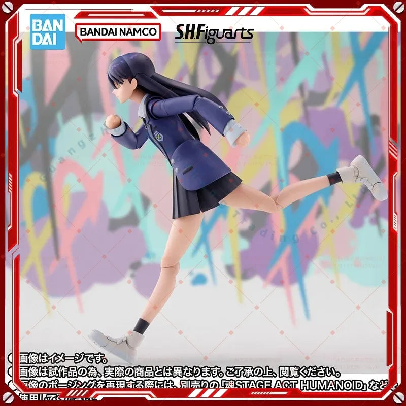 Bandai S.H.Figuarts SHF Gundam GQuuuuuux Nyaan Amate Yuzuriha Machu Anime Full Action Figure Finished Model Kit Toy Gift for kid