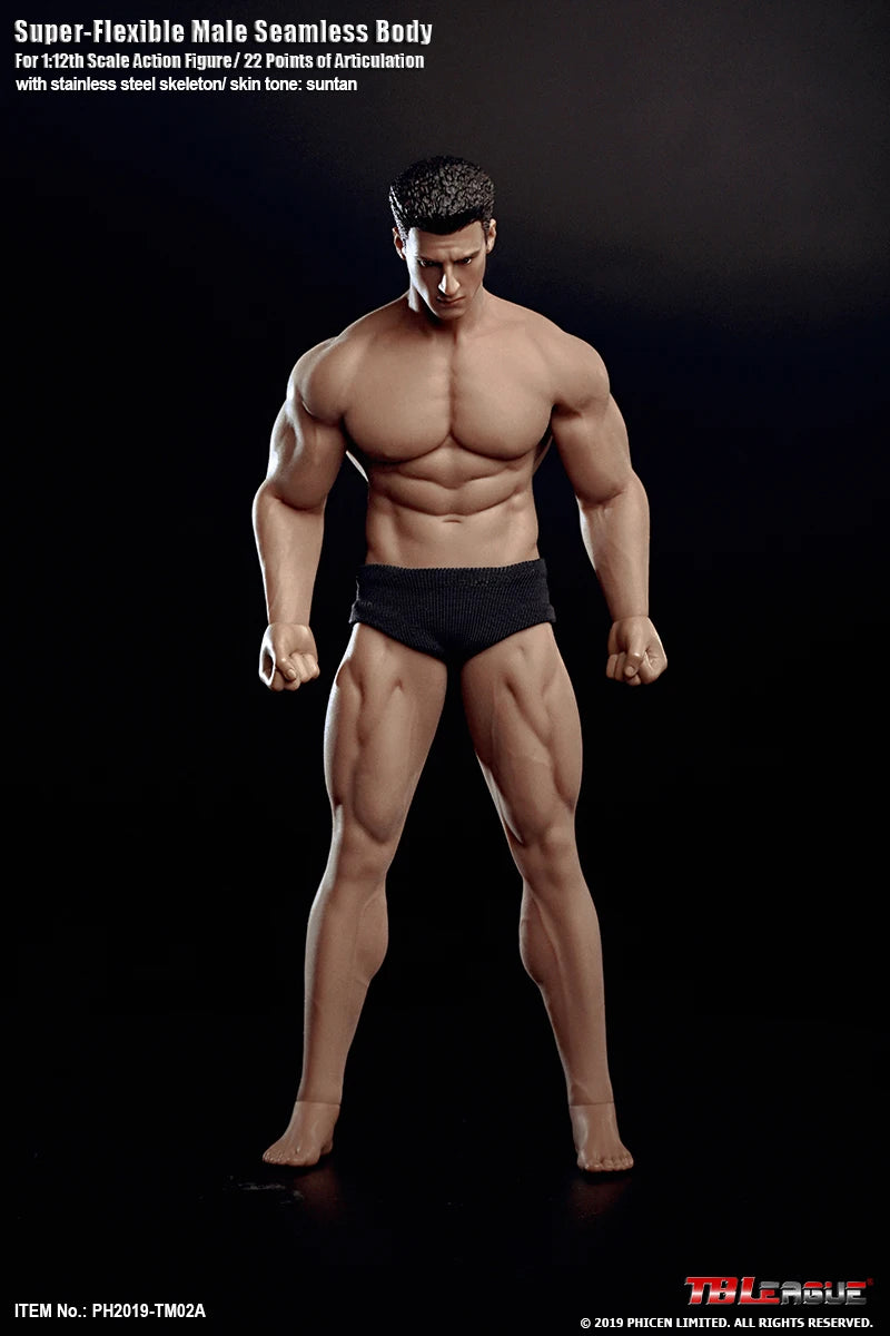 TBLeague Phicen 1/12 Scale TM01A TM02A T01A T01B T02A T02B T03A T03B T04A T04B T05A T05B Female/Male Pale/Suntan Body With Head