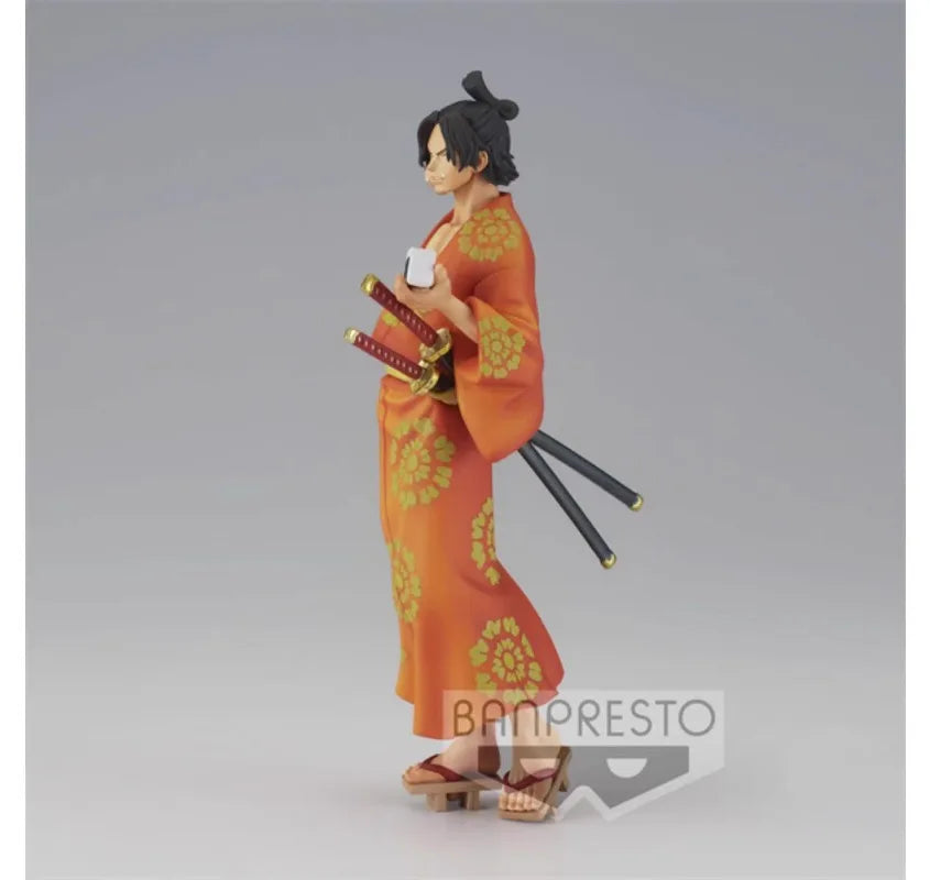 Bandai Original BANPRESTO Anime One Piece Magazin Kimono 18 cm Portgas D. Ace Sabo PVC Action Figure Sammeln Modell Spielzeug