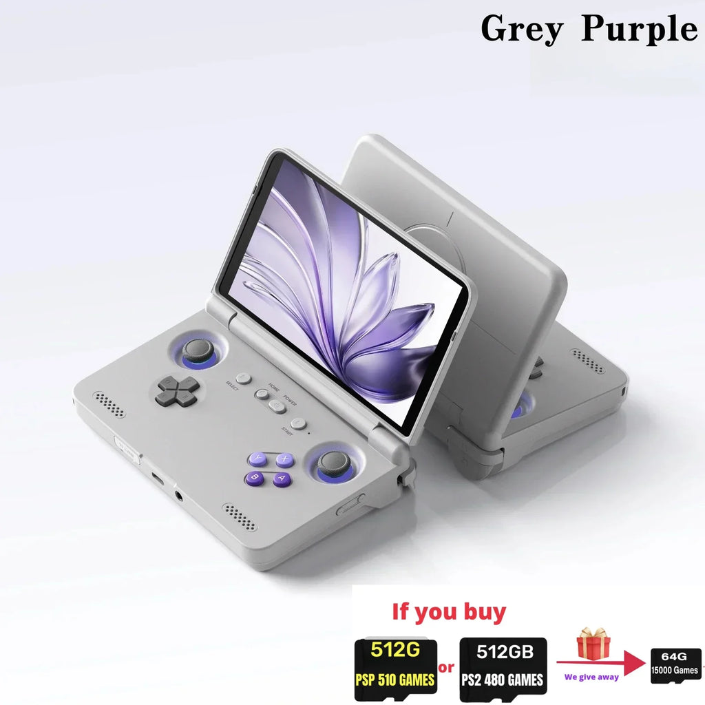 Retroid Pocket Flip2 Retro Handheld Game Console Video Game Consoles SD865 Android13 5000mAh 5.5”1080p OLED WIFI6 512G PSP PS2