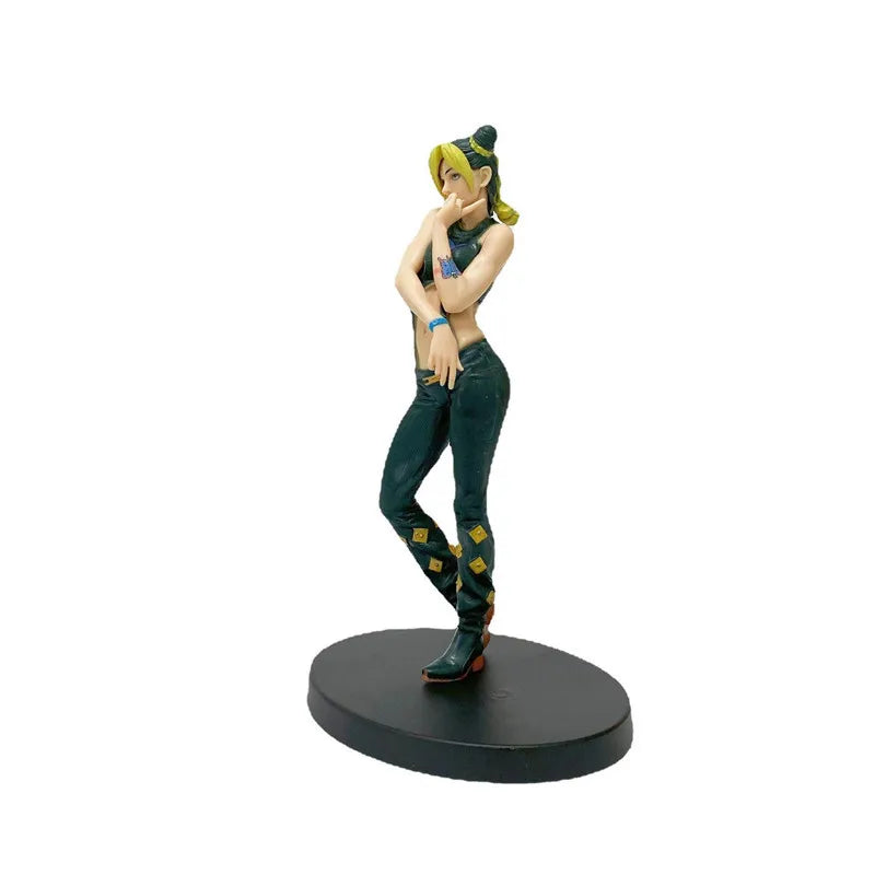 17CM Anime Bizarre Adventure Jojo Figure Banpresto Original Jolyne Cujoh Action Pvc Model Collectible Child Toys Gift