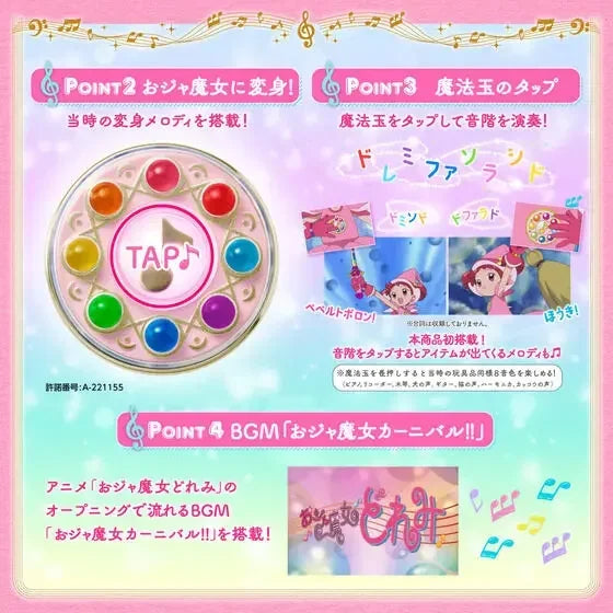 BANDAI Magical DoReMi toys Transformers sound and light music Asuka Momoko Harukaze DoReMi Anime Figures Original