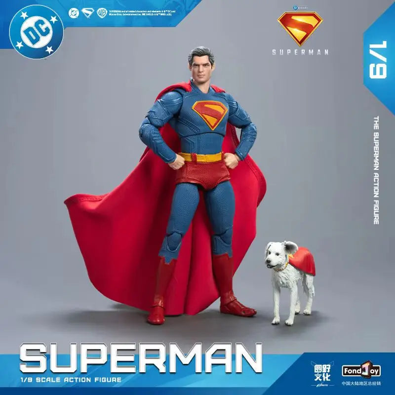 2025 Fondjoy Battle Damaged Superman Action Figure David Corenswet 1/9 New Superman Figure Pvc Joint Movable Kid Toy Boy Gift