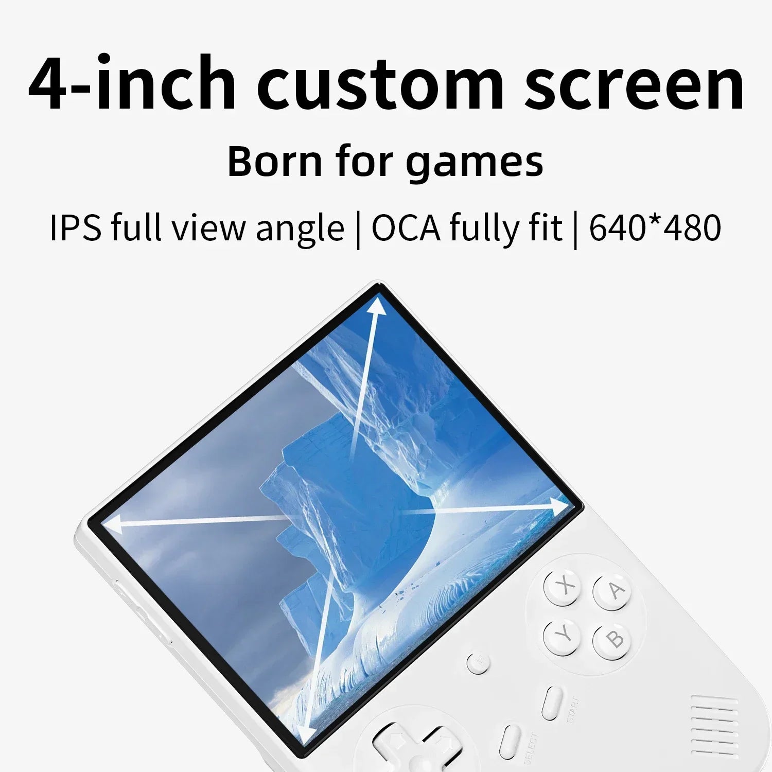 4.0inch IPS Screen Retro Handheld Game Console Linux 5G WIFI Bluetooth 256G
