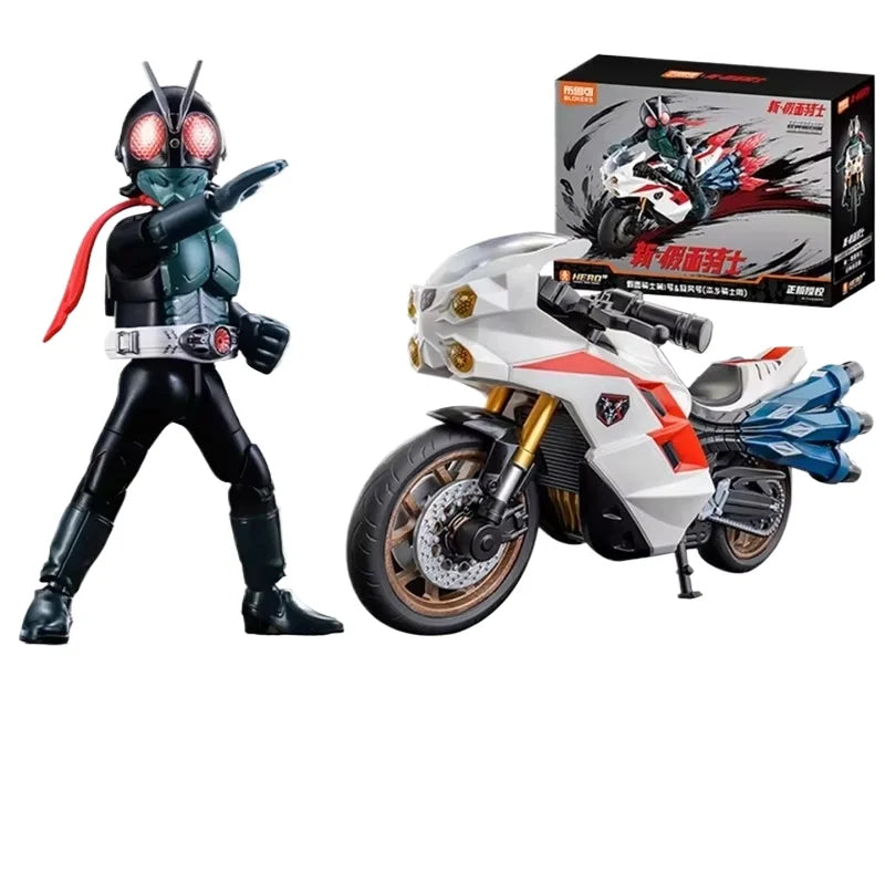 Zd Toys Authentic Classic Masked Rider 1 Hongo Takeshi Action Figure Light Up Eyes 20+ Articulated Joints Toy Gift For Boys