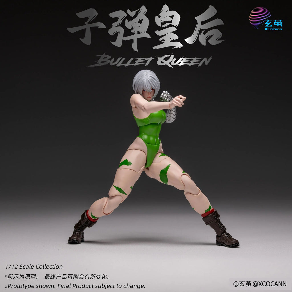 100%Brand New Official AuthenticXuanjian Studio 1/12 Bullet Queen Movable Eyes Cloth Outfit Articulated Action Figure Collectibe