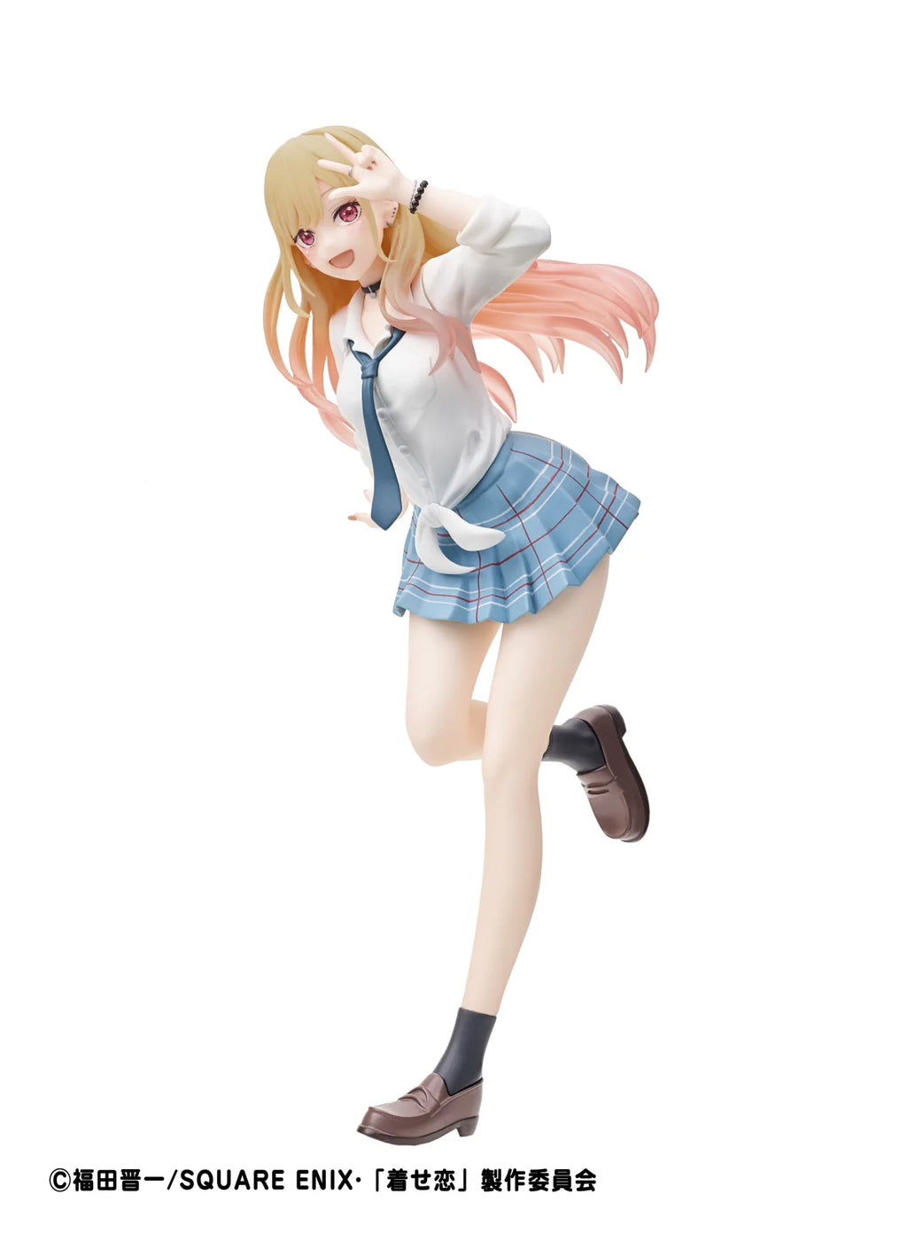 18CM Anime My Dress Up Darling Kitagawa Marin Figure School Uniform Dress Up Standing Model Toy Gift Action Figure For Kids PVC