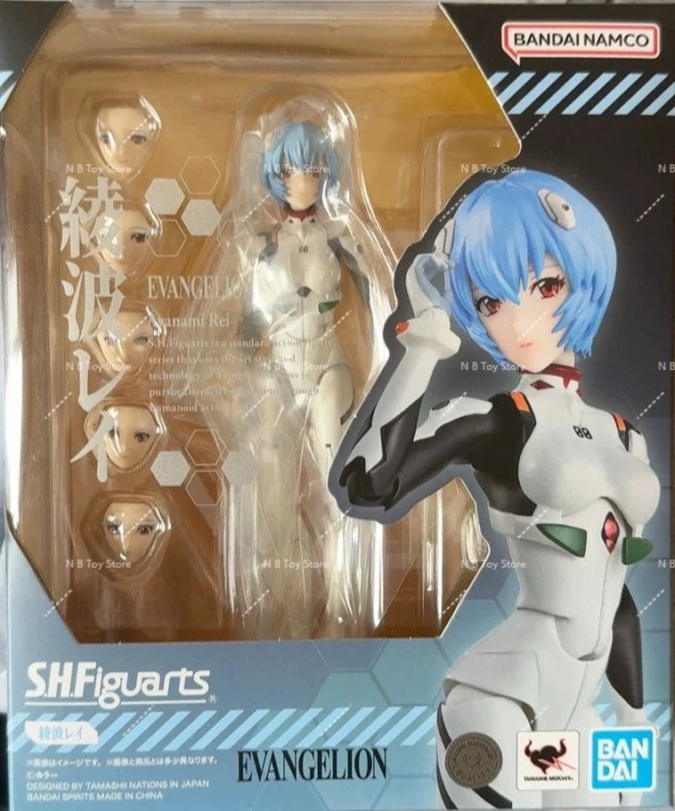 In Stock Original Bandai Shfiguarts Neon Genesis Evanelion Nga Kadagelion Rei PVC Anime Figures Action Figure Model Toys