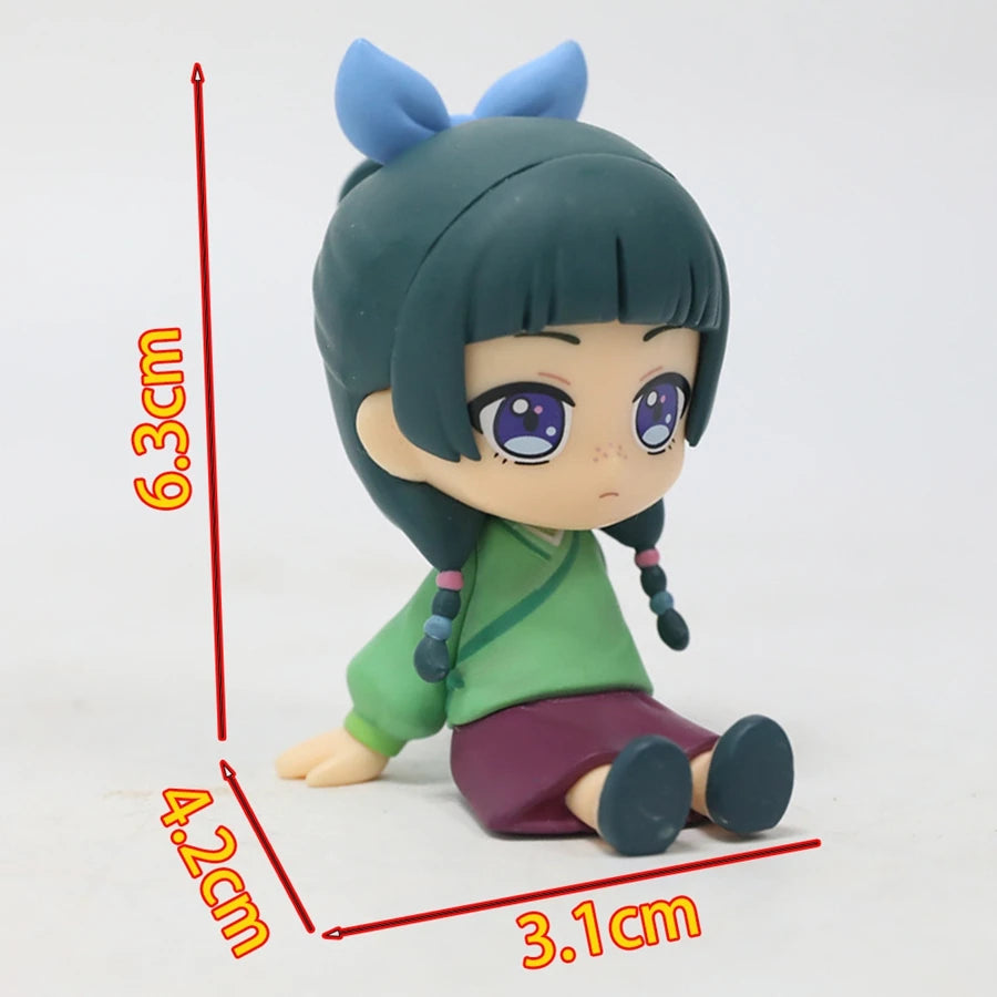 1/5PCS 9cm Kusuriya no Hitorigoto Anime Figure Q Version Maomao Action Figure Kawaii Jinshi Figurine PVC Collection Model Toys