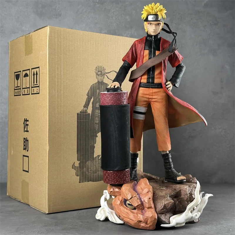 Anime Figure Reel Uzumaki Sasuke Uchiha Figurine Standing Pvc Statue Desktop Ornament Collection Toy Christmas Birthday Gift