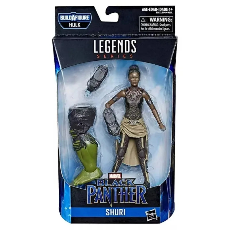 Original Hasbro Marvel Legends Series Union Jack/SHURI/RESCUE/ Rock Python/Loki/Beta Ray Bill Anime Figures Collection Toy Model