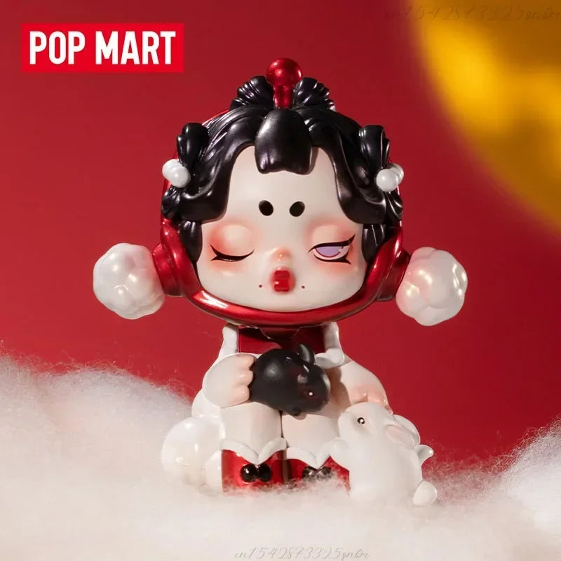 POP MART Drei, Zwei, Eins! Frohes chinesisches Neujahr Serie Blindbox Spielzeug Mode Anime Actionfigur Überraschung Mystery Box Puppen